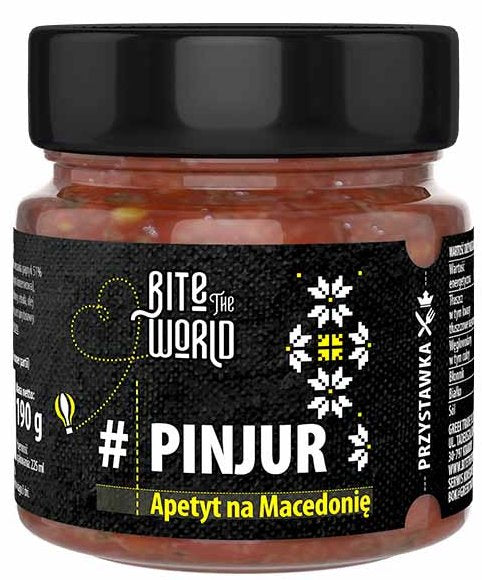 Bite the World Taste of Macedonia Pepper & Eggplant Pinjur Sauce, 190 g