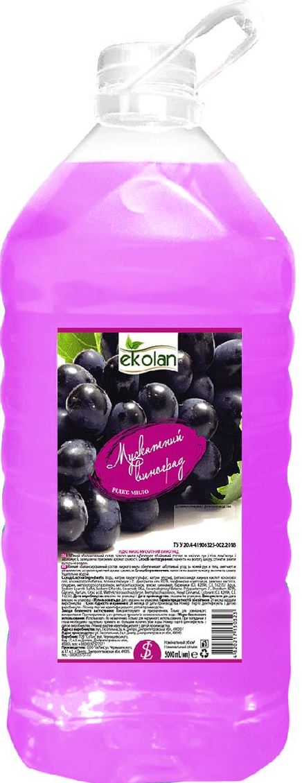 Ekolan Muscat Grape Liquid Soap, 5 kg