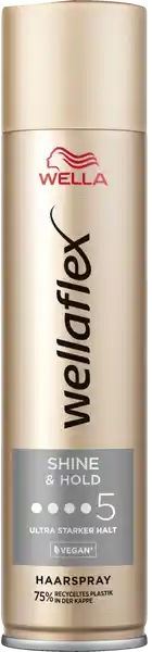 Wellaflex Shine & Hold 5 Hair Spray, 250 mL