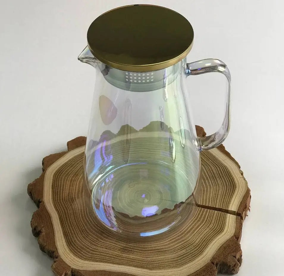 Olens 102-40 Aqua Glass Pitcher, 1.6 L