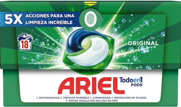 Ariel Original Laundry Detergent Pods, 18 pcs (Price per 1 pc)