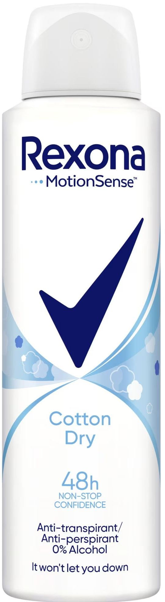 Rexona Cotton Lightness Women's Antiperspirant Deodorant, 150 mL