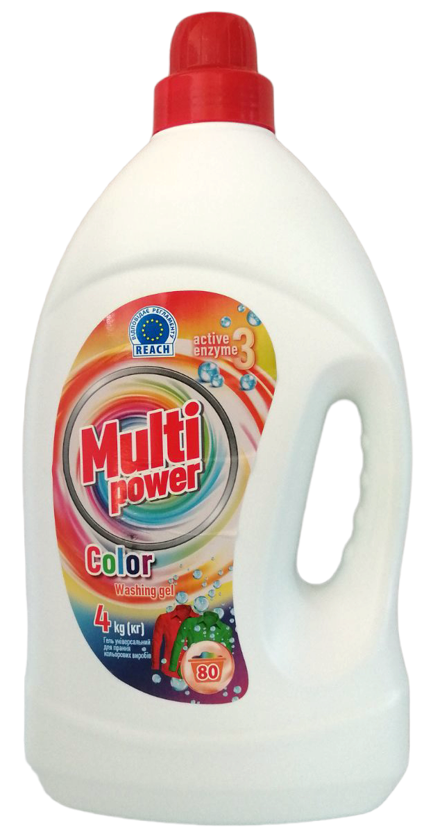 Multi Power Color Liquid Laundry Detergent, 4 kg