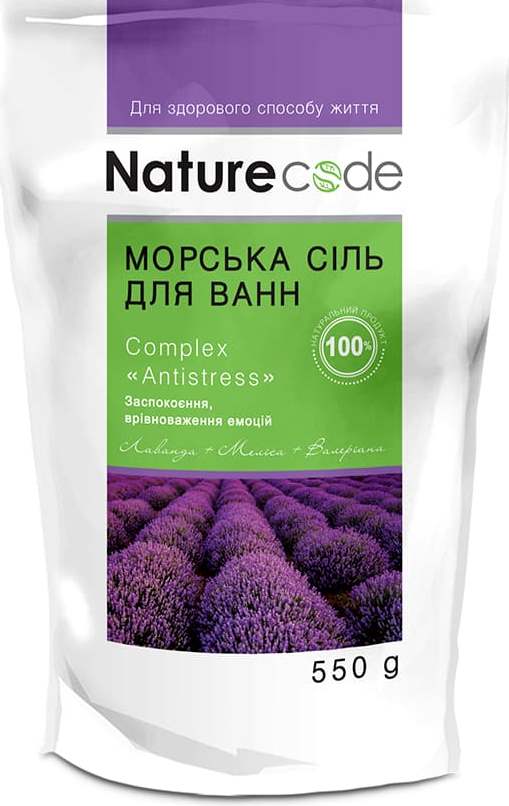 Nature Code Anti-Stress Complex Sea Bath Salt, 550 g