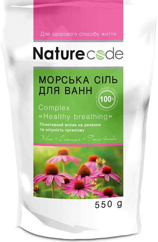 Nature Code Healthy Breathing Complex Sea Bath Salt, 550 g