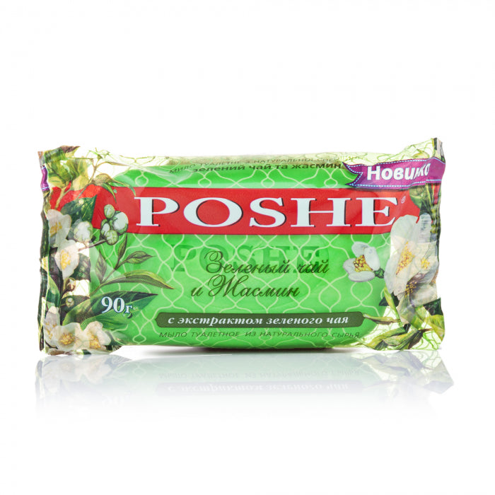 Poshe Green Tea & Jasmine Bar Soap, 90 g