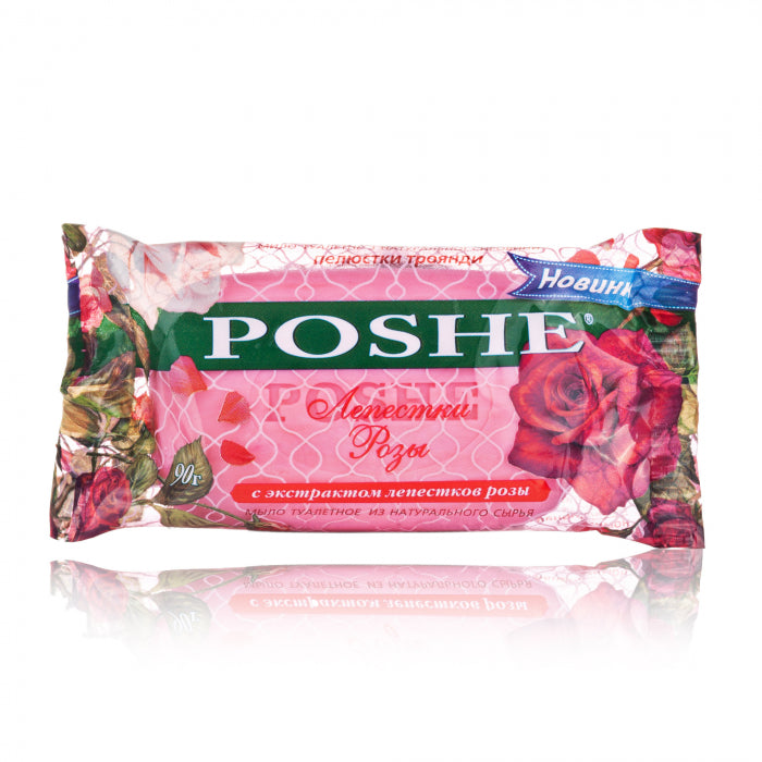 Poshe Rose Petals Bar Soap, 90 g