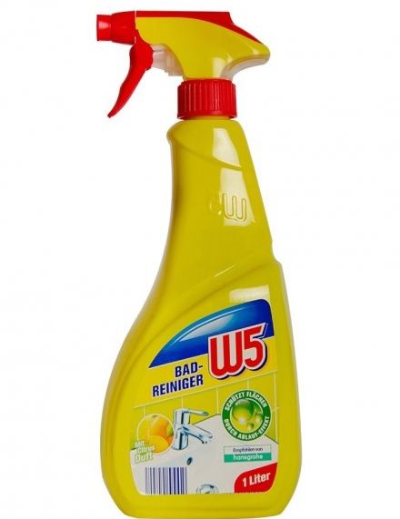 W5 Citrus Bathroom Cleaner Spray, 1 L