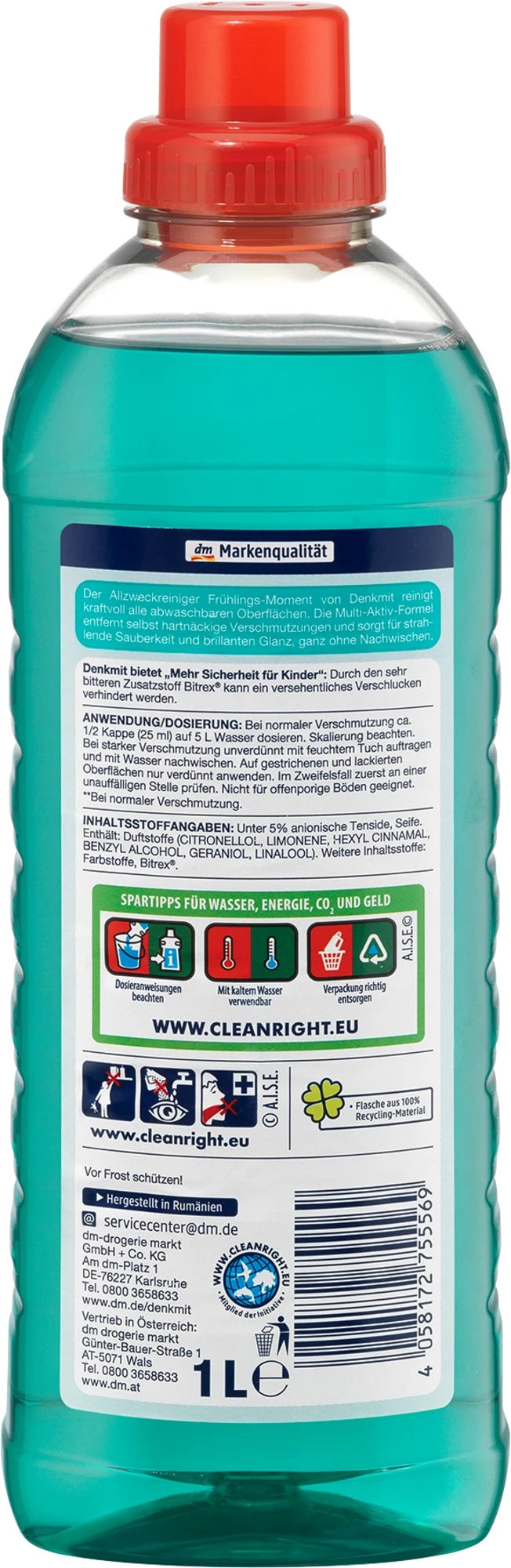 Denkmit Spring Moment All-Purpose Cleaner, 1 L - Image 2