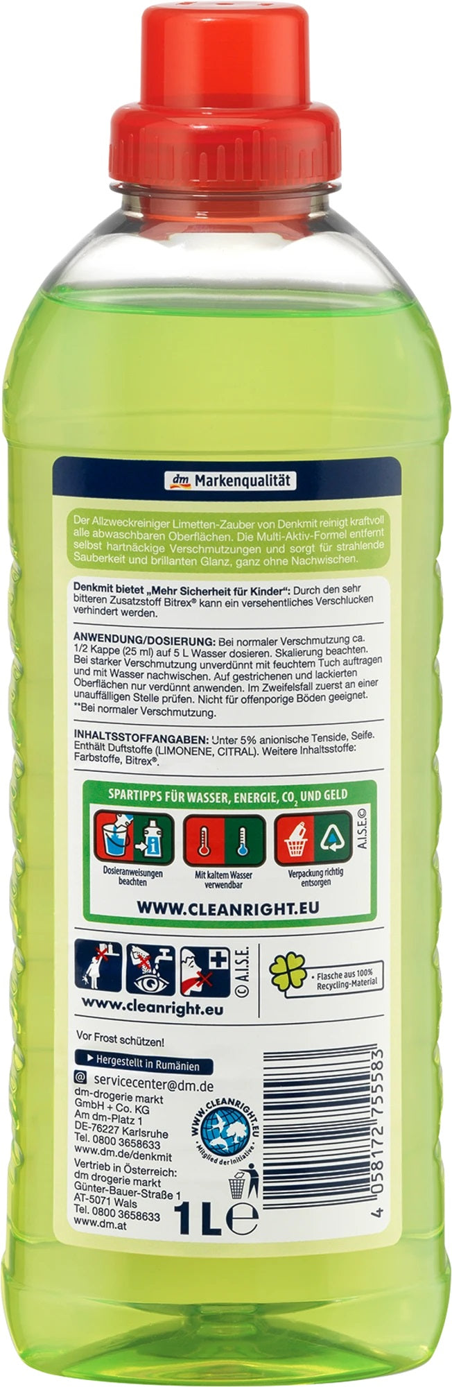 Denkmit Lime Magic All-Purpose Cleaner, 1 L - Image 2