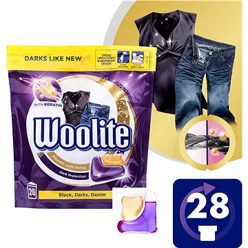 Woolite Black Darks Denim Laundry Detergent Pods, 28 pcs - Image 2