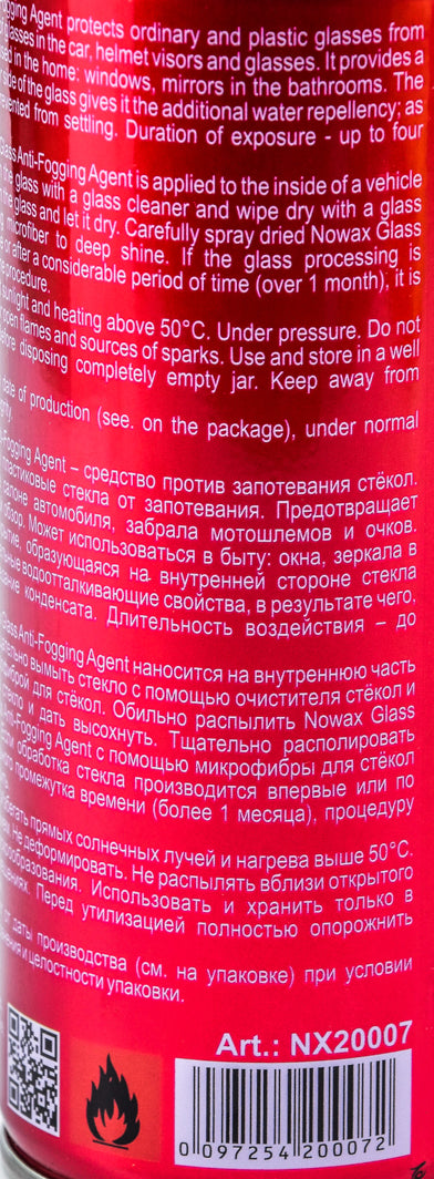Nowax NX20007 Glass Anti-Fogging Agent, 200 mL - Image 4