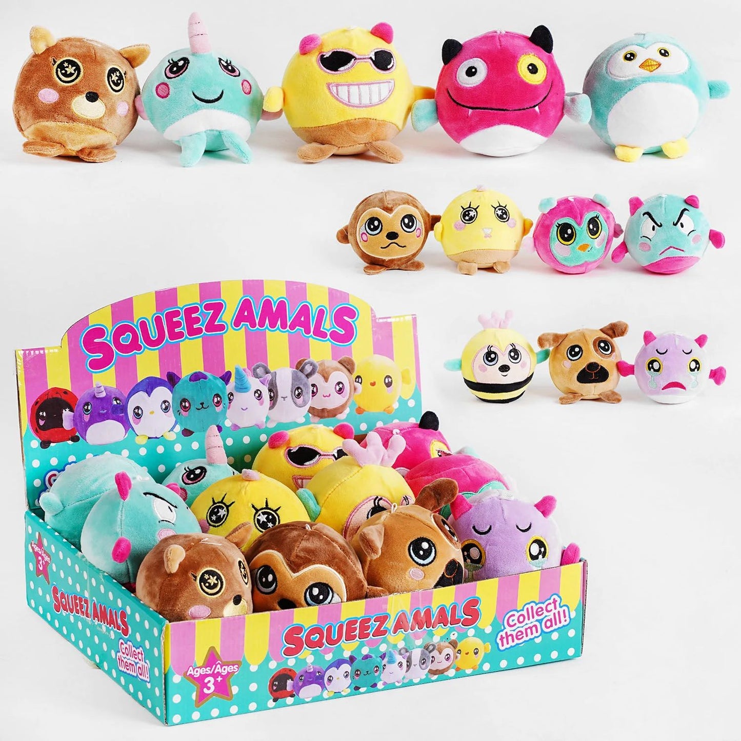 Scented Squeeze Animals C 51244 Squishy Stress-Relief Toy