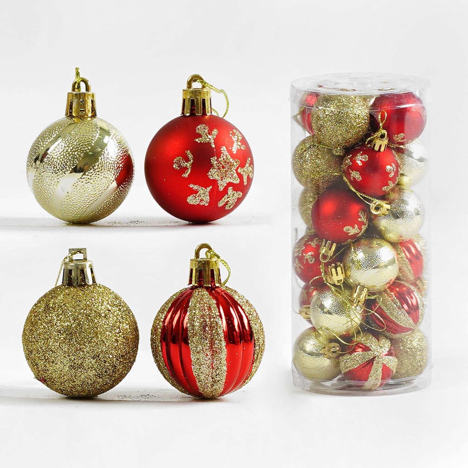 D 35028 Christmas Ball Ornaments, 4 cm, 24 pcs