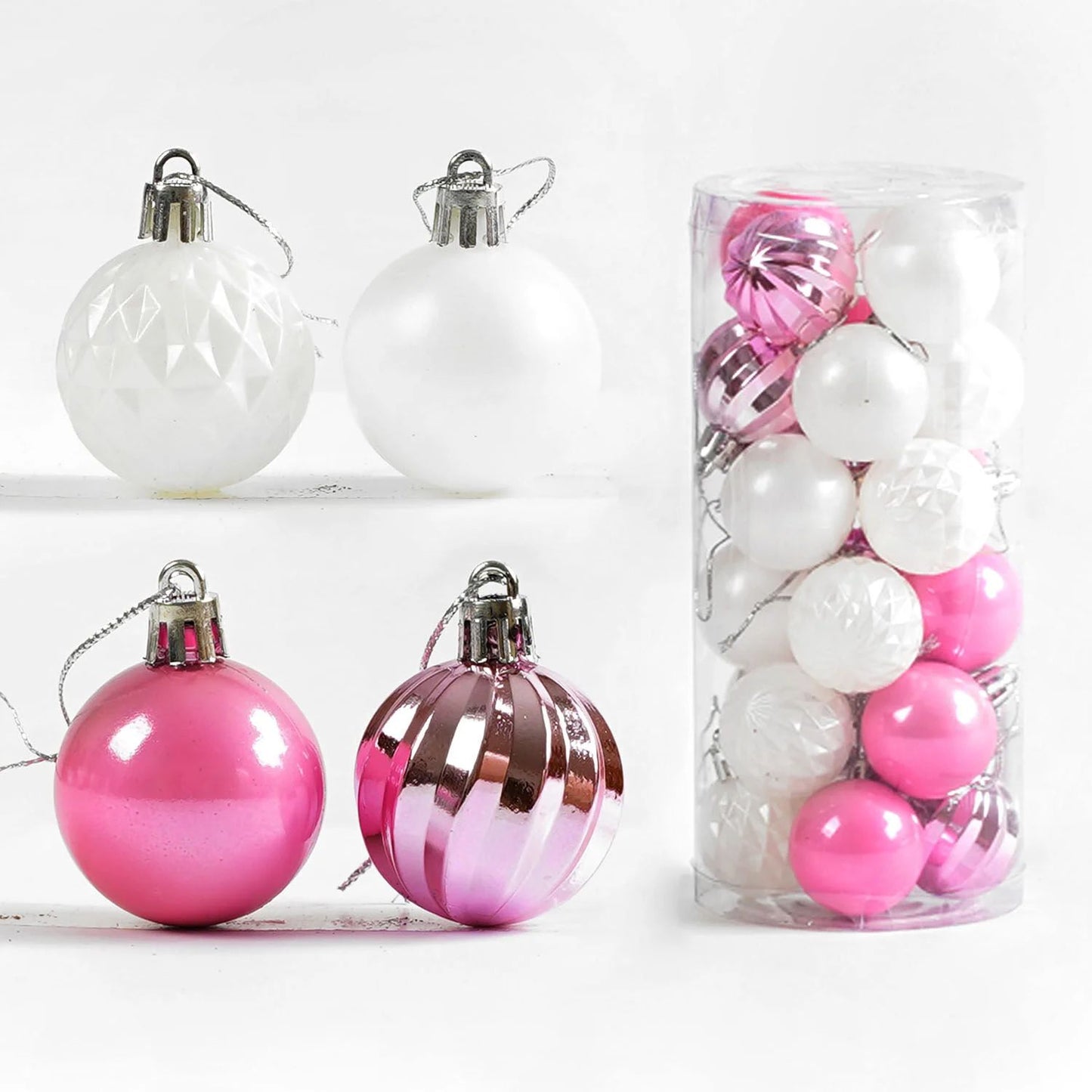 D 35027 Christmas Ball Ornaments, 4 cm, 24 pcs