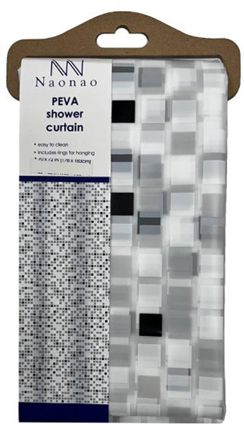 Stenson R89755 Bathroom Shower Curtain, 178 x 183 cm, Assorted - Image 2