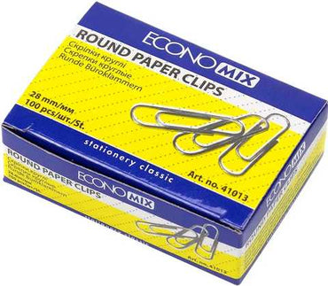 Economix 41013/41002 Metal Paper Clips, 100 pcs - Image 2