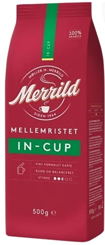 Merrild In-Cup Ground Coffee, 500 g
