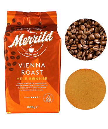 Merrild Vienna Roast Whole Bean Coffee, 1 kg - Image 2