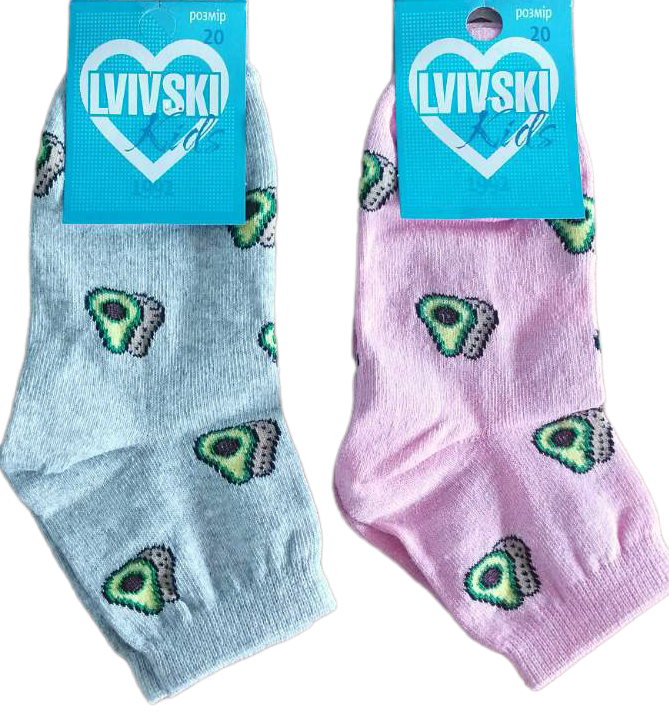 Lvivski Kids Fruit Socks, Size 20