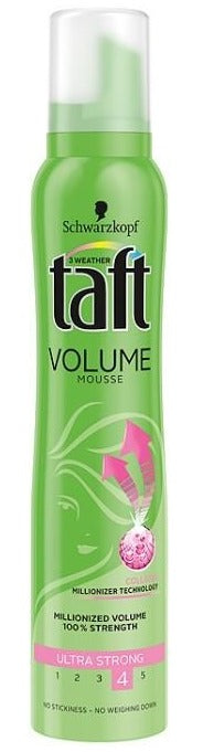 Taft Three Weather Volume Power for Styling Fine Hair Mousse, 150 mL