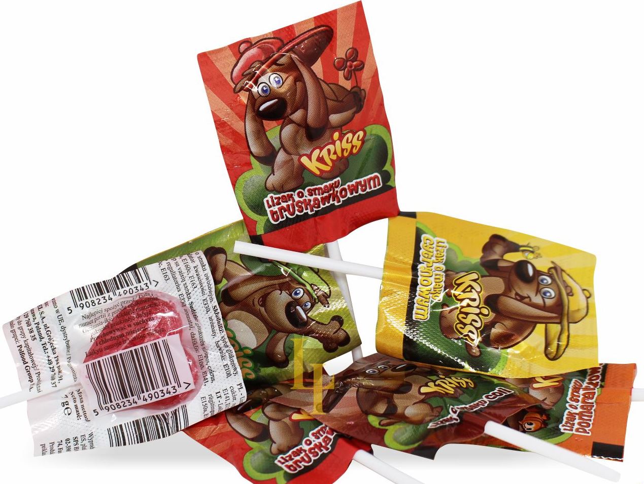 Kriss Assorted Fruit Lollipop, 7 g (Price per 1 pc)
