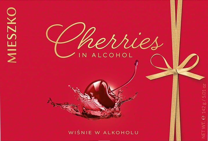 Mieszko Cherries in Alcohol Candy, 142 g