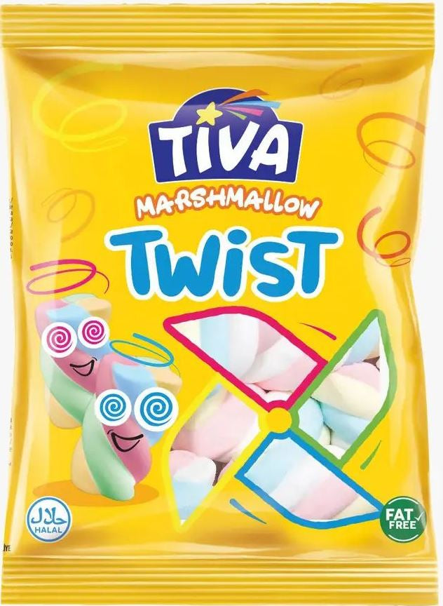 Tiva Twist Marshmallows, 140 g