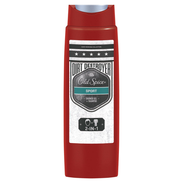 Old Spice Dirt Destroyer Sport Shampoo & Shower Gel, 250 mL