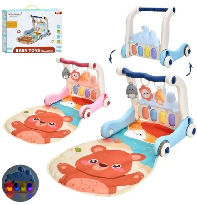 997-67-68 A-V na Battery-Operated Push Walker with Play Mat