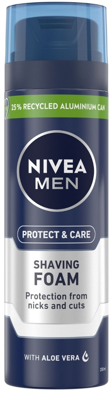Nivea Men Protect & Care Shaving Foam, 200 mL - Image 2