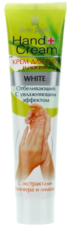 Belle Jardin Hand Cream Whitening Hand & Nail Cream with Aloe & Lemon, 125 mL