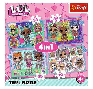 Trefl 34613 L.O.L. Surprise Meet the Dolls 4-in-1 Puzzle - Image 2