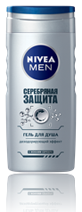 Nivea Men's Silver Protect Shower Gel, 250 mL