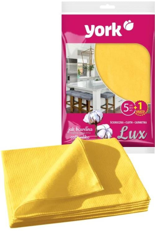 York Lux Cotton Cleaning Cloths, 35 x 50 cm, 5+1 pcs