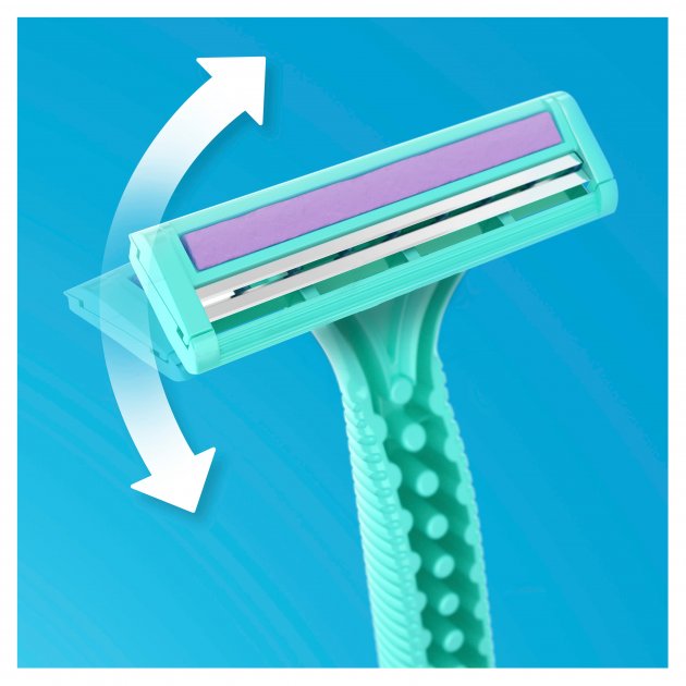Gillette Simply Venus Women's Disposable Razors, 2 Blades, 4 + 4 pcs - Image 3