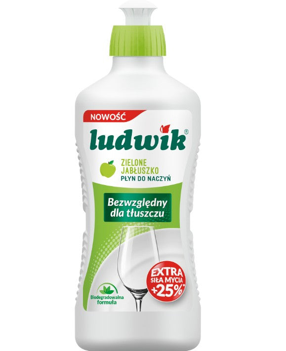 Ludwik Green Apple Dishwashing Liquid, 450 g