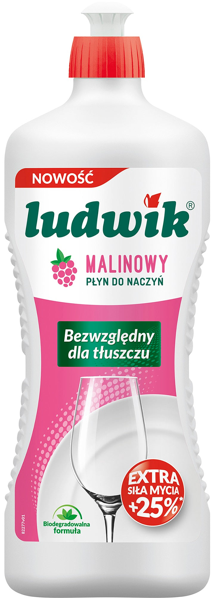 Ludwik Raspberry Dishwashing Liquid, 900 mL
