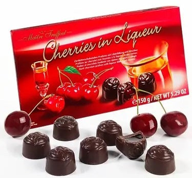 Maitre Truffout Cherries in Liqueur Chocolates, 150 g - Image 2