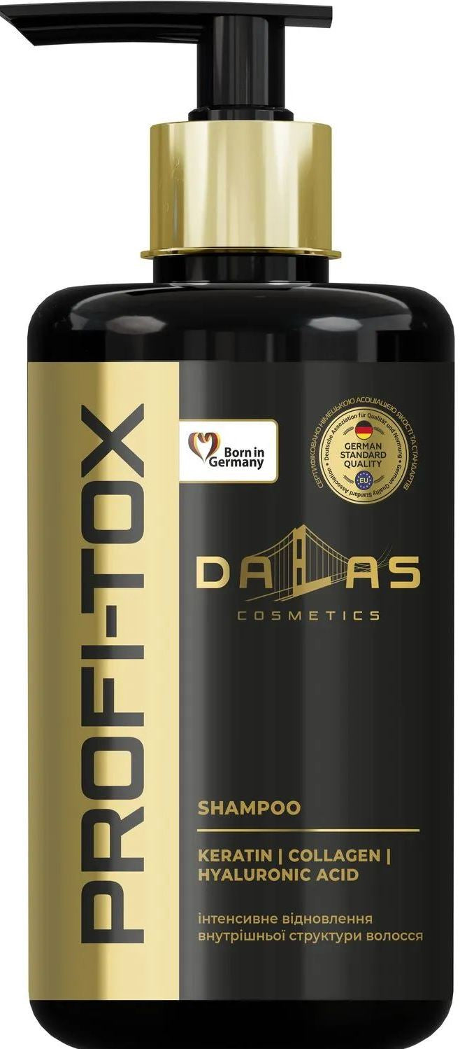 Dalas Pro-tox Collagen, Keratin & Hyaluronic Acid Shampoo with Pump, 970 mL