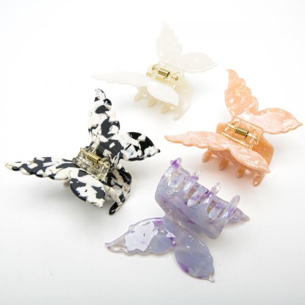 Kids' Plastic Butterfly Claw Hair Clip 6-4784, 6.2 x 7.6 cm (Price per 1 pc)