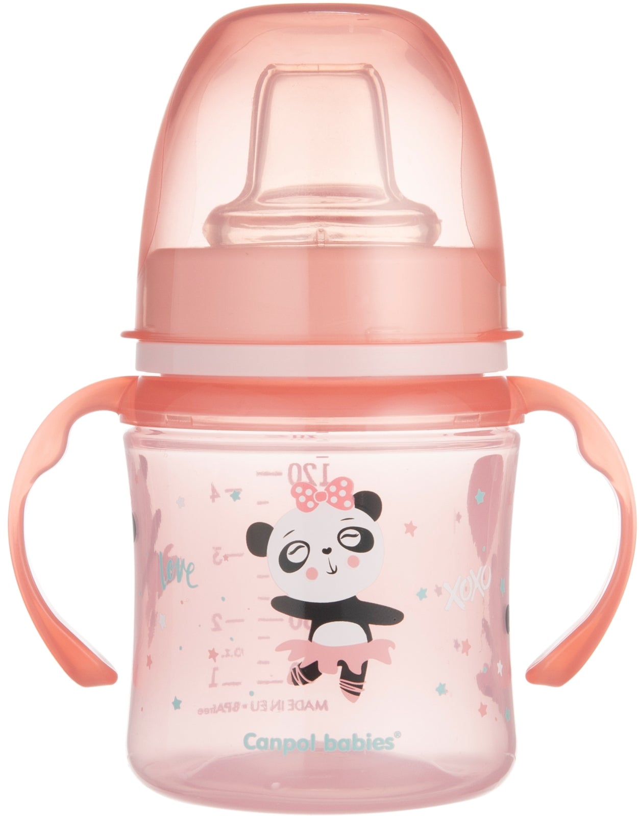Canpol Babies EasyStart 35/207 Pink Kids Training Cup, 120 mL