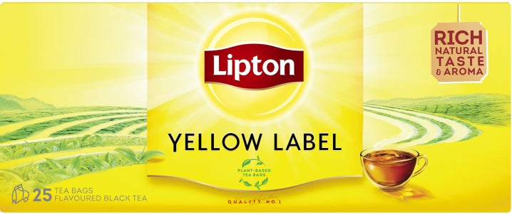 Lipton Yellow Label Black Tea, 25 Tea Bags
