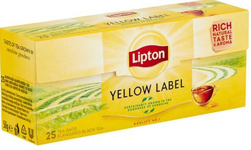 Lipton Yellow Label Black Tea, 25 Tea Bags - Image 2