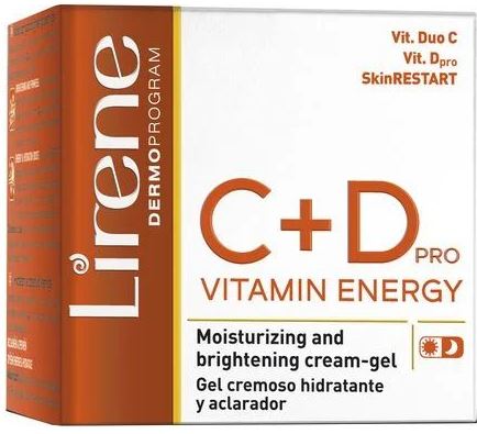 Lirene Moisturizing & Brightening Face Cream Gel for Normal Skin, 50 mL