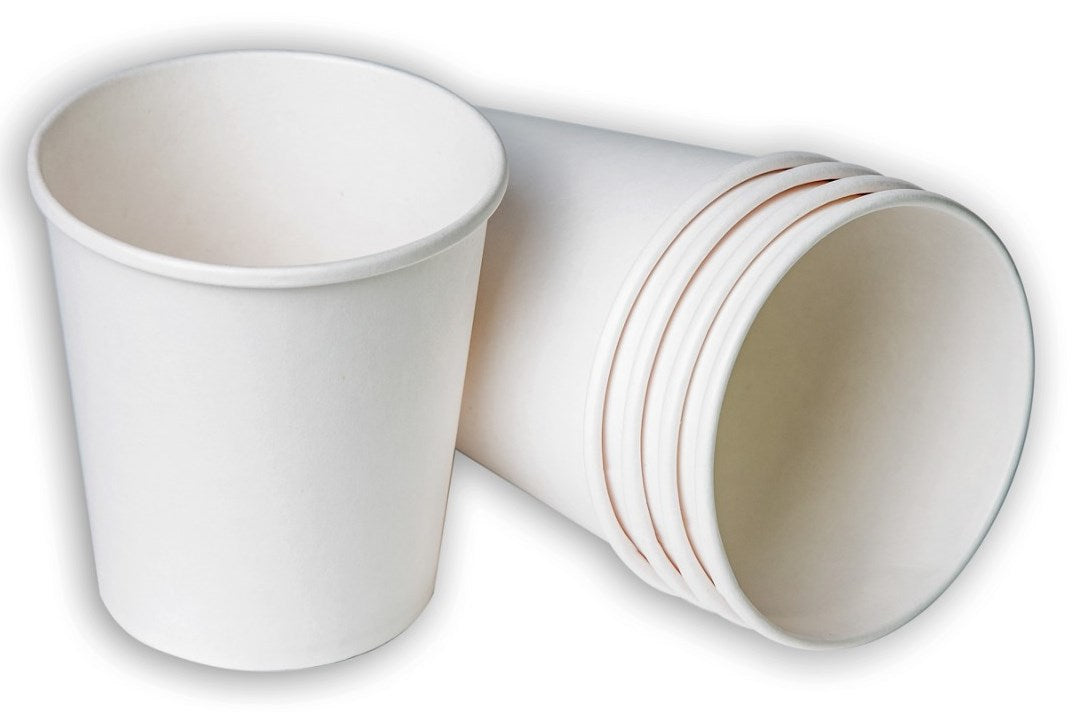 White Paper Cups, 175 mL, 50 pcs
