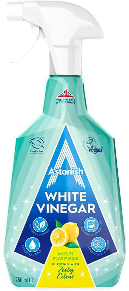 Astonish White Vinegar Juicy Lemon All-Purpose Cleaner Spray, 750 mL