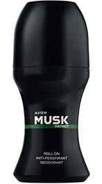 Avon Musk Instinct Men's Roll-On Antiperspirant Deodorant, 50 mL