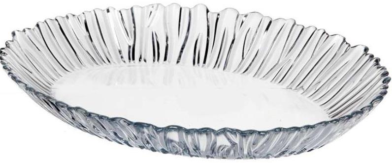 Pasabahce Aurora 10547 Oval Serving Dish, 25 x 19 cm