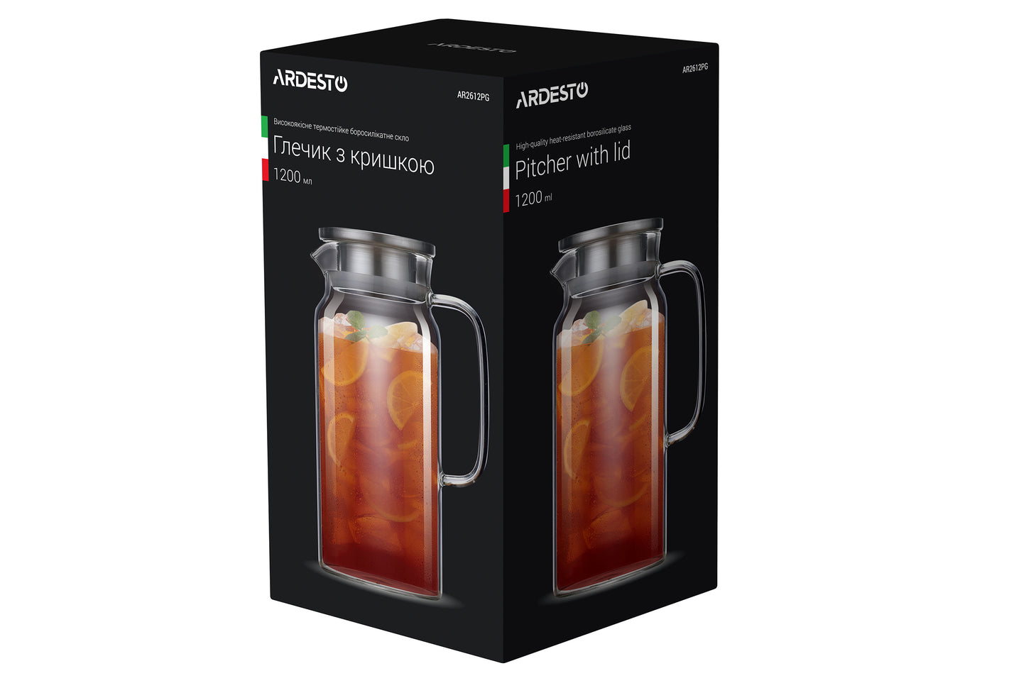 Ardesto AR2612PG Pitcher with Lid, 1.2 L - Image 2